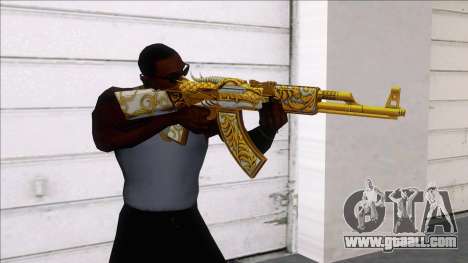 AK47 GOLD DRAGON for GTA San Andreas