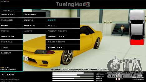 Tuning Mod v3.0.1 for GTA San Andreas