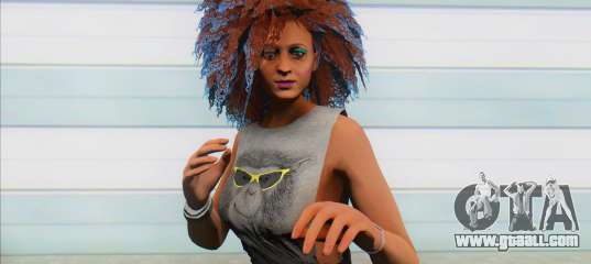 GTA Online Skin Ramdon Female Big Afro 1