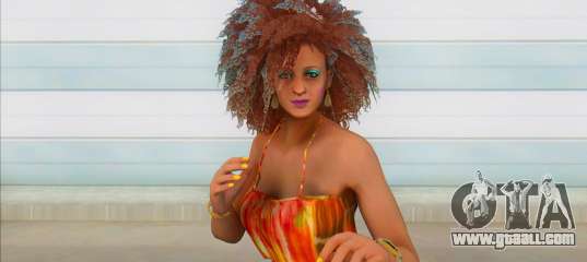 GTA Online Female Big Afro Dress V2