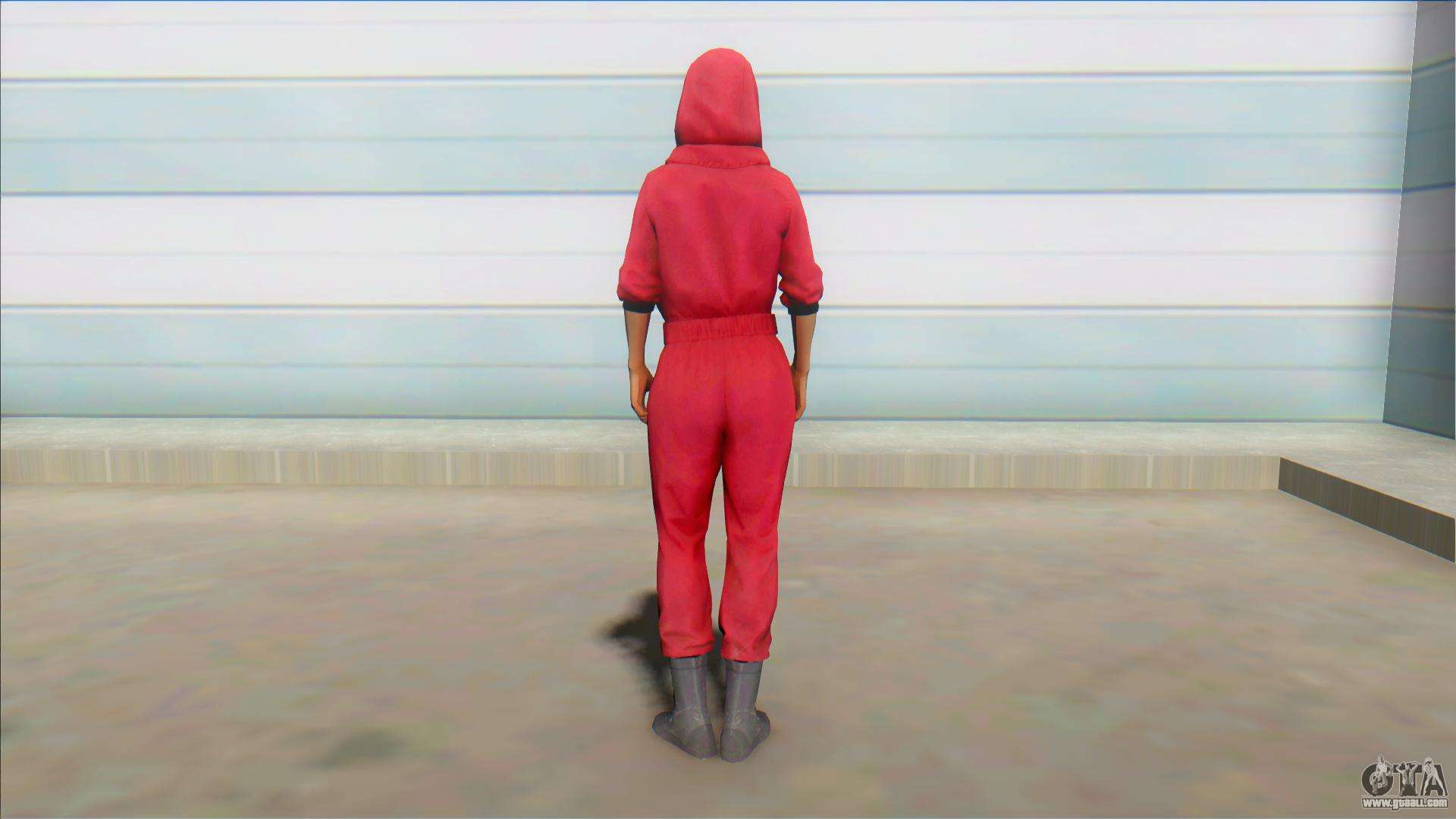 Money Heist X Free Fire Female for GTA San Andreas