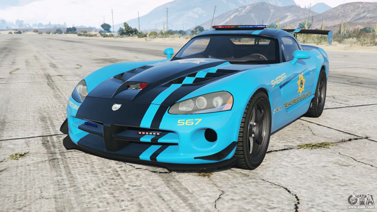 Dodge Viper Srt 10 Acr Hot Pursuit Police For Gta 5