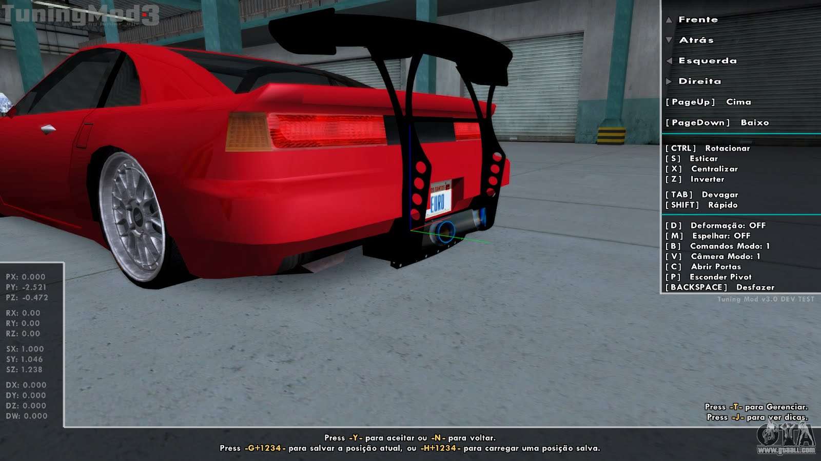 Files for GTA San Andreas: cars, mods, skins