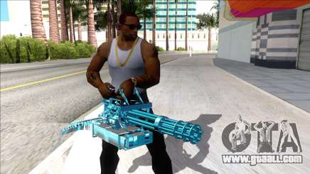 Weapons Pack Blue Evolution (minigun) for GTA San Andreas