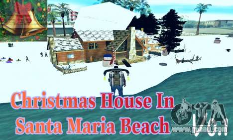 Christmas House and Santa Maria Beach v0.1 for GTA San Andreas