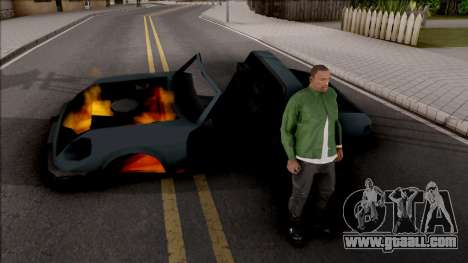 Not Die When Vehicle Explodes for GTA San Andreas