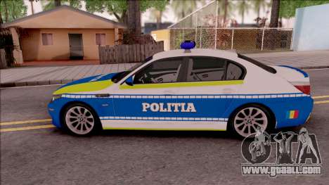 BMW M5 E60 Politia Romana Design 2020 for GTA San Andreas