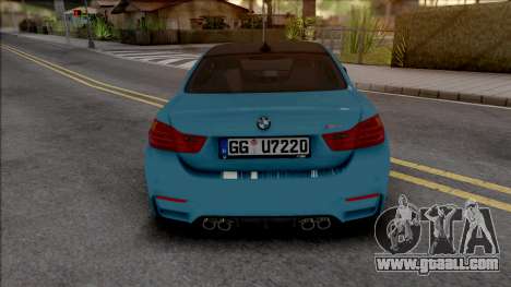 BMW M4 F82 2018 Blue for GTA San Andreas