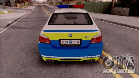 BMW M5 E60 Politia Romana Design 2020 for GTA San Andreas