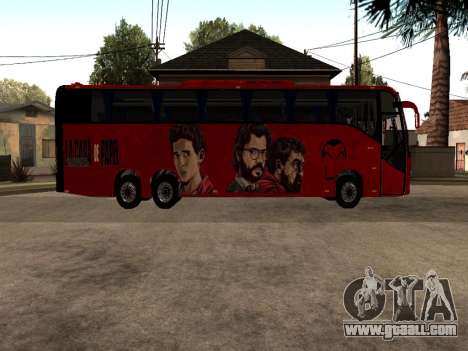 La Casa De Papel bus mod for GTA San Andreas