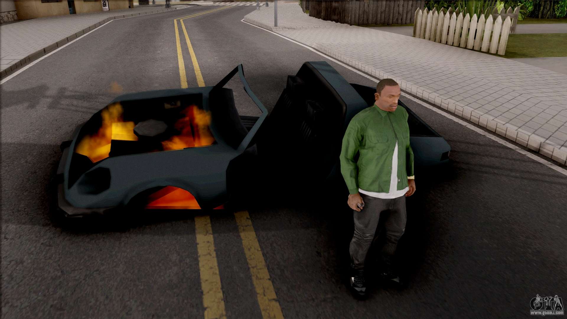 Not Die When Vehicle Explodes para GTA San Andreas