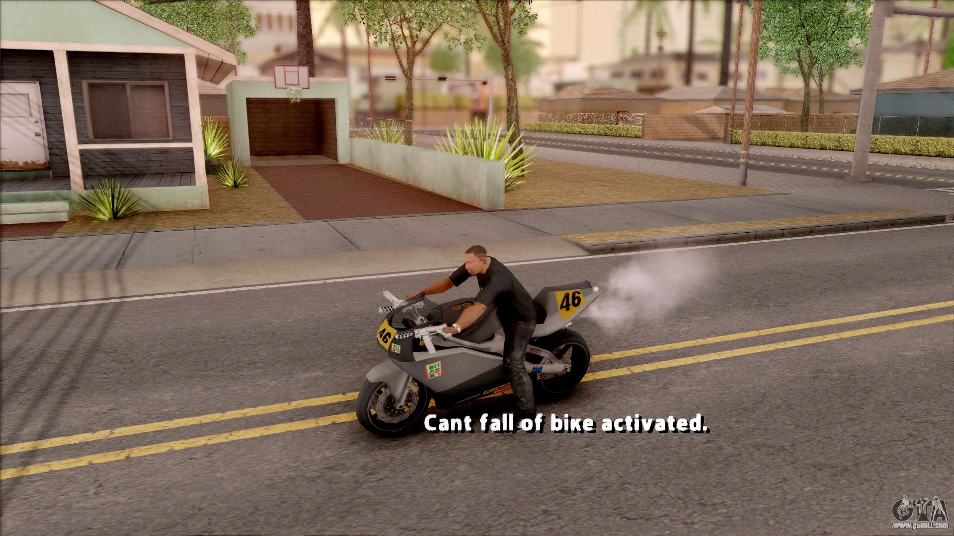 Can Not Fall Off The Bike para GTA San Andreas