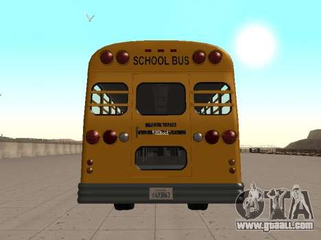 Vapid School Bus (BENSON of GTA IV) for GTA San Andreas
