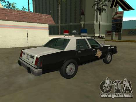 Ford LTD Crown Victoria 1987 Texas State Trooper for GTA San Andreas