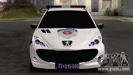 Peugeot 207 Policija for GTA San Andreas