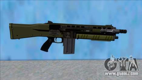 GTA V Vom Feuer Assault Shotgun Green V12 for GTA San Andreas