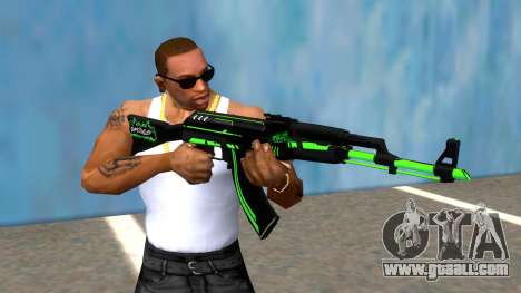 AK47 GREEN LINE for GTA San Andreas