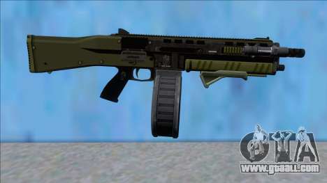 GTA V Vom Feuer Assault Shotgun Green V5 for GTA San Andreas