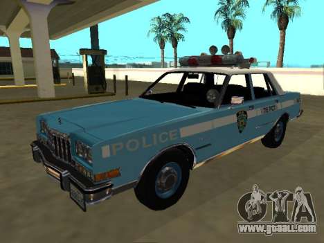 Dodge Diplomat 1987 New York Police Dept for GTA San Andreas