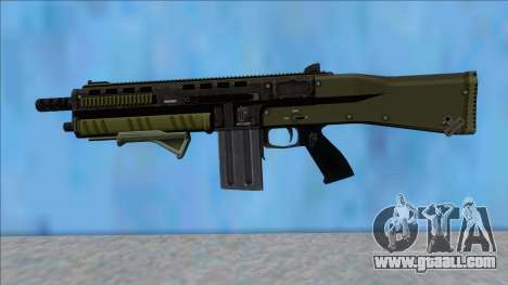 GTA V Vom Feuer Assault Shotgun Green V10 for GTA San Andreas