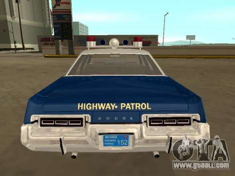 Dodge Monaco 1974 Nevada Highway Patrol for GTA San Andreas