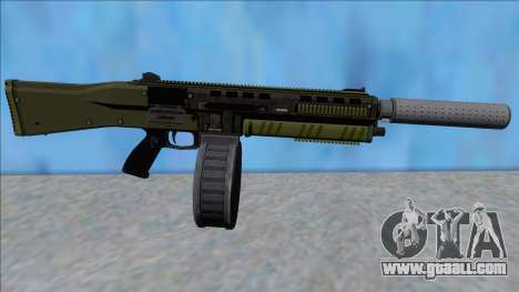 GTA V Vom Feuer Assault Shotgun Green V7 for GTA San Andreas