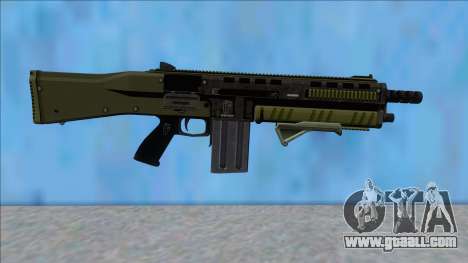 GTA V Vom Feuer Assault Shotgun Green V10 for GTA San Andreas