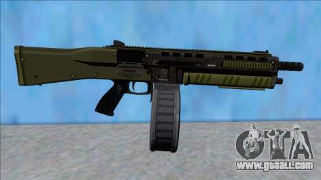 GTA V Vom Feuer Assault Shotgun Green V14 for GTA San Andreas