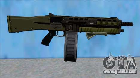 GTA V Vom Feuer Assault Shotgun Green V9 for GTA San Andreas