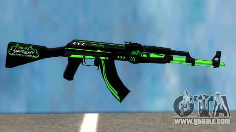 AK47 GREEN LINE for GTA San Andreas