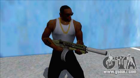 GTA V Vom Feuer Assault Shotgun Green V7 for GTA San Andreas