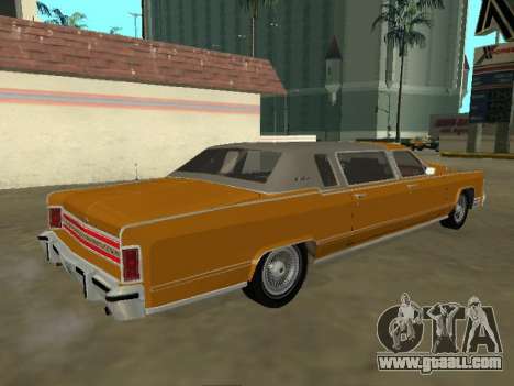 Lincoln Continental Town Car 1979 Limo for GTA San Andreas