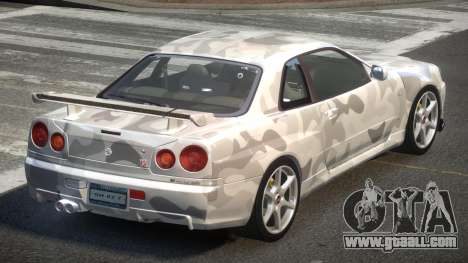 1999 Nissan Skyline R34 GT-R L1 for GTA 4