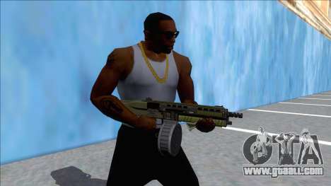 GTA V Vom Feuer Assault Shotgun Green V9 for GTA San Andreas