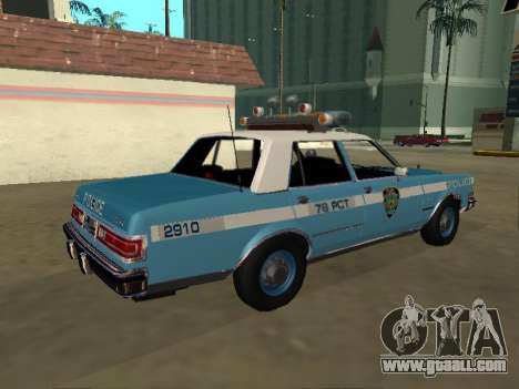 Dodge Diplomat 1987 New York Police Dept for GTA San Andreas