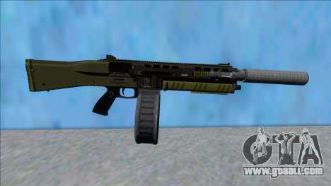 GTA V Vom Feuer Assault Shotgun Green V1 for GTA San Andreas