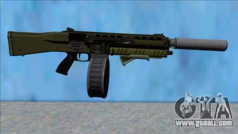 GTA V Vom Feuer Assault Shotgun Green V3 for GTA San Andreas