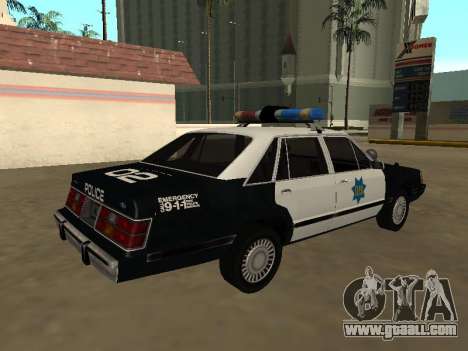 Ford LTD LX 1985 San Francisco Police dept for GTA San Andreas