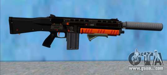 GTA V Vom Feuer Assault Shotgun Orange V4 for GTA San Andreas