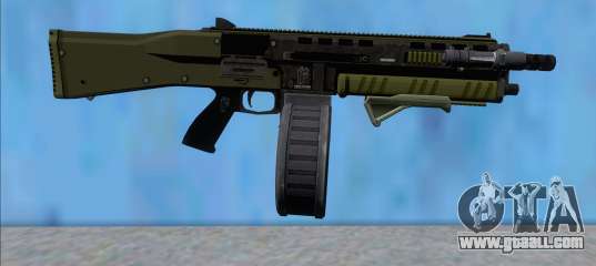 GTA V Vom Feuer Assault Shotgun Green V5