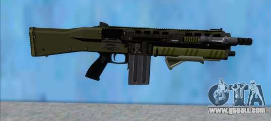 GTA V Vom Feuer Assault Shotgun Green V6 for GTA San Andreas