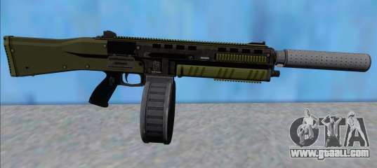 GTA V Vom Feuer Assault Shotgun Green V7 for GTA San Andreas