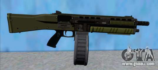 GTA V Vom Feuer Assault Shotgun Green V14 for GTA San Andreas