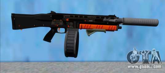 GTA V Vom Feuer Assault Shotgun Orange V13 for GTA San Andreas