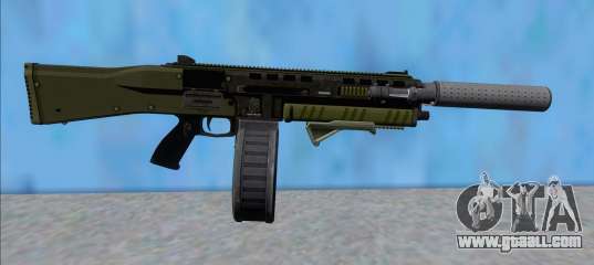 GTA V Vom Feuer Assault Shotgun Green V13 for GTA San Andreas