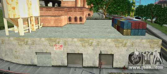 Open garage box in the San Fierro industrial zone