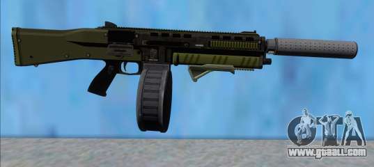 GTA V Vom Feuer Assault Shotgun Green V3 for GTA San Andreas