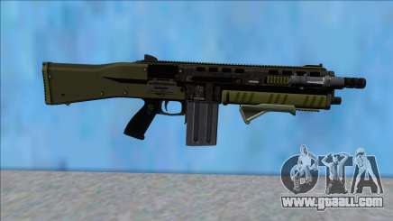 GTA V Vom Feuer Assault Shotgun Green V6 for GTA San Andreas