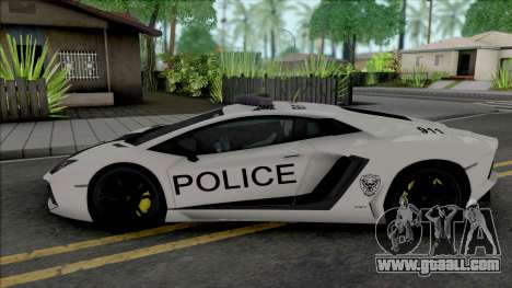 Lamborghini Aventador LP700-4 Police Rio for GTA San Andreas