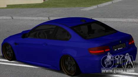 BMW M3 E92 Low for GTA San Andreas